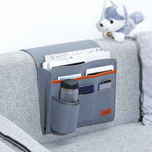 Felt Bedside Storage Organizer Bed Desk Bag Sofa TV Remote Control Hanging Couch Sundries Storage Organizer Bed Holder Pockets 2024 - buy cheap