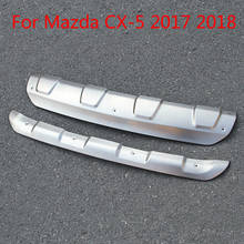 Cubierta de placa protectora de deslizamiento de parachoques delantero y trasero de acero inoxidable de alta calidad para Mazda Cx-5, 2017, 2018, 2019, 2020, estilo de coche 2024 - compra barato
