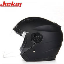 JIEKAI Half Face Motorcycle Helmet Washable Lining with Dual lens Moto Helmets motocicleta cascos motorbike vintage helmets 2024 - buy cheap