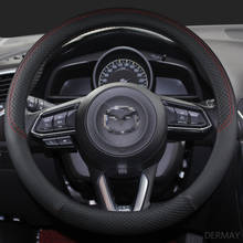 DERMAY PU Leather Sport Car Steering Wheel Cover for Mazda 6 GH GJ GL GG Kombi Saloon Wagon Sedan 626 626V Auto Accessories 2024 - buy cheap