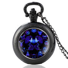 Relógio vintage quartz de bolso signos do zodíaco, pingente de pulso, colar de joias para homens e mulheres 2024 - compre barato