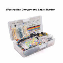 Componente eletrônico básico starter kit para arduino placa de desenvolvimento 830 tie-points placa de pão resistor transistor capacitor 2024 - compre barato