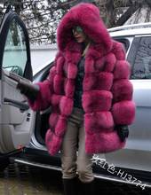 Women Winter Faux Fur Coat Cozy Jacket Open Front Hooded Thicken Pure Color Long Sleeve Warm Outwear Overcoat Plus Size 2024 - buy cheap