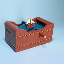 Bloques de construcción MOC para niños, juguete de ladrillos para armar barco en el mar por TonyFlow76, ideal para regalo de cumpleaños, Compatible con 59860 2024 - compra barato