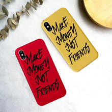 MAKE MONEY Not Friends Kash Afro Black Girl Phone Case for IPhone 12 Pro X XR XS Max 8 7 6s Plus 11 Candy Color Silicone Fundas 2024 - buy cheap