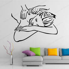 Massage Salon Wall Decal Art Sticker Modern Wall Decals Vinyl Wall Art Stickers For Interior Home Decoration Wall Poster HL02 2024 - buy cheap