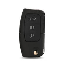 Kutery 3 кнопки Замена откидной Складной Дистанционный чехол для ключа автомобиля для Ford Focus Fiesta C Max Ka 2024 - купить недорого