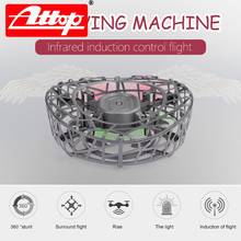 ATTOP-Mini Dron F6 Anticolisión de mano de vuelo de inducción infrarroja, luces LED, aviones de control inductivo para niños reg 2024 - compra barato