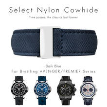 Pulseira de relógio de alta qualidade em nylon tecido preto azul e verde 22mm, pulseira para relógio minimalista, masculino 2024 - compre barato