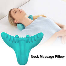 Neck Massager Relaxation Pillow Portable Gravity Acupressure Massage Pillow C-Rest Neck Cervical Shoulder Pain Relief Tool 2024 - buy cheap