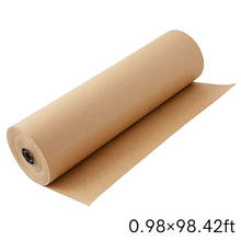 30 Meters Brown Kraft Wrapping Paper Roll For Wedding Birthday Party Gift Wrapping Parcel Packing Art Craft Materials 2024 - buy cheap