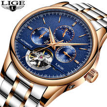 Relojes LIGE Men Automatic mechanical Sport Watch Men Luxury Brand Casual Watches Men's Wristwatch army Clock relogio masculino 2024 - buy cheap