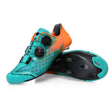 Мужская велосипедная обувь Santic из углеродного волокна, профессиональная Сверхлегкая велосипедная обувь с самоблокировкой для соревнований, профессиональная гоночная командная велосипедная обувь 2022 - купить недорого