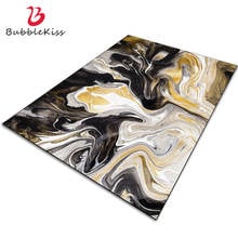 Bubble Kiss Modern Carpets For Living Room Black Marble Printed Floor Rugs Decor Home Custom Bedroom Bedside Non-Slip Foot Mats 2024 - buy cheap