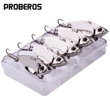 PROBEROS 5pcs/lot Metal Spoon Lure 5g-7g-10g-15g-20g Fishing Spinner Baits Hard Artificial Bait Bass Pike Spinnerbaits Tackle 2024 - buy cheap