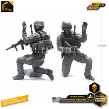 Yufan-modelo de figura de resina 1/35, Kits de modelos de soldado de resina de la fuerza de reconocimiento de comando americano, modelo sin montar, Nai-11 2024 - compra barato