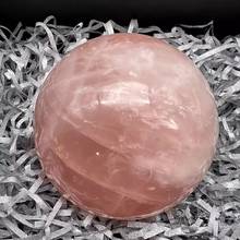 MOKAGY Natural Rose Quartz Stone Large Pink Crystal Sphere 100mm-110mm 1pc 2024 - buy cheap