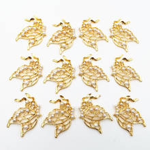 SIXTY TOWFISH 6 Pcs DIY Jewelry Accessories Alloy Materials Flower Slice Butterfly Charms Spacers Beads For Jewelry Making 2024 - buy cheap