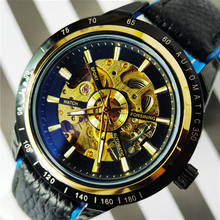 Forsining Transparent Racing Design Leather Belt Men Watch Brand Luxury Automatic Skeleton Wrist Watch Clock Relogio Masculino 2024 - buy cheap