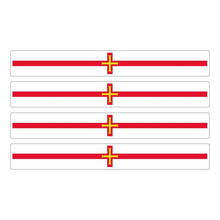 Pegatinas patrióticas de vinilo para coche y motocicleta, pegatinas reflectantes de PVC con bandera a rayas, 13cm X 1,7 cm, 4 Uds. 2024 - compra barato