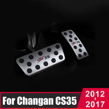 Car pedal cover Accelerator brake Clutch pedal Cover Aluminum pads Interior Refit For Changan CS35 2012 2013 2014 2015 2016 2017 2024 - buy cheap