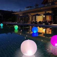 Надувной шар Konesky, 16 цветов, меняющий цвет, с 16-дюймовым светодиодным свечением, пляжный игрушечный мяч светодиодный 2024 - купить недорого