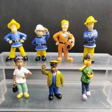 Different 7Pcs/set Original Joint Movable Fireman Sam Action PVC Figure Toys for Kids 2024 - buy cheap