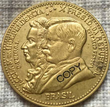 1922 brasil 500 moedas cópia moedas 2024 - compre barato