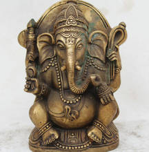 Zsr 1013 + + + + 6 6 tibet tibete bronze ganapati ganesh senhor ganesha elefante buda estátua escultura 2024 - compre barato