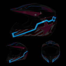 ROAOPP-Kit de casco de motocicleta resistente al agua, tira de luz LED, resistente al agua, para Motocross 2024 - compra barato