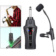 Professional Wireless Sax Microphone System Saxophone Mic Instrument Stage 2024 - buy cheap