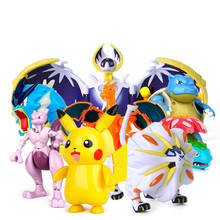 Figura de ação pokémon deformação, personagem de ação pikachu, anime, boneca de brinquedo infantil, presente de aniversário e natal 2024 - compre barato