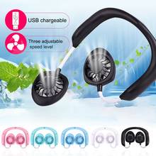  Wearable Portable Fan -in Lithium Battery Neckband Wireless Fans Adjustable 3 Wind Speed Hand-free USB Chargeable 2024 - buy cheap