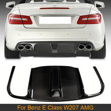 Автомобильный диффузор для заднего бампера, губа для Mercedes Benz W207 C207 E63 AMG Coupe Convertible 2009-2012, задний диффузор из углеродного волокна/ФАП 2024 - купить недорого