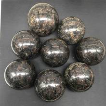 Bola de astrophyllite, pedras e cristais, esfera, polida, minerais de quartzo, decoração caseira para presentes 2024 - compre barato