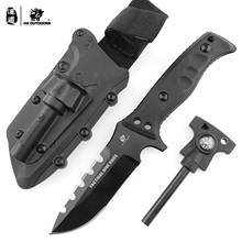 HX OUTDOORS Tiger Shark D2 Fixed Blade Multifunction Camping Hunting Army Survival Knife Outdoor Tools 58HRC Tactical Knives 2024 - buy cheap