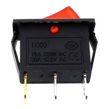 10 Pcs 3 Pin SPST Red Neon Light On/Off Rocker Switch AC 250V/10A 125V/15A 2024 - buy cheap