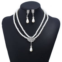 Gargantilla de perlas de imitación para mujer, collar con colgante de diamantes de imitación, cadena larga, joyería, regalos de fiesta, 2020 2024 - compra barato