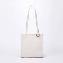 Japanese literature and art lazy simple Hugh canvas shopping bag shoulder bag female 2024 - buy cheap