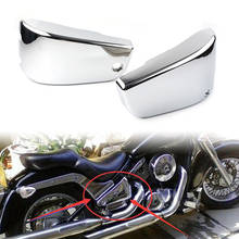 VN 1500 Chrome Motorcycel Battery Side Fairing Cover ABS Protector For Kawasaki Vulcan VN1500 Classic Nomad 1Pair 2024 - buy cheap