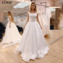 Lorie-vestido de noiva linha, cetim, sexy, costas abertas, traje de casamento 2024 - compre barato