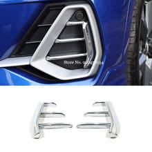 ABS Chrome For Audi Q3 2019 2020 Accessories Car front fog lampshade cover frame Cover Trim Sticker Car Styling 2pcs 2024 - buy cheap