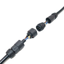 M19 conector à prova d' água para cabo elétrico, parafuso de travamento de plugue conector 2 3 4 pinos 7-10.5mm caixa de junção de cabo 2024 - compre barato