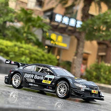 1:32 bmws m3 dtm racing liga modelo de carro diecast & brinquedo veículos de brinquedo de metal modelo de carro simulação som e luz crianças brinquedo presente 2024 - compre barato