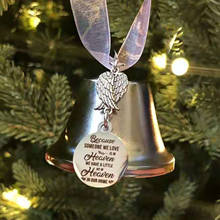 Cascabel de Navidad para árbol de Navidad, colgante con cinta, adorno exquisito para el hogar 2024 - compra barato