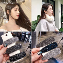 New Alloy Flash Bangs Hairgrips Temperament Hairpin Waterdrop Rhinestone BB Hair Clips for Womens Hair Accessories Free shipping 2024 - buy cheap