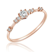 Hot New Fashion 5/6/7/8/9/10/11 Size Rose Gold /Sliver /Gold Color Rhinestone Crystal Rings Women Wedding Ring Finger Jewelry 2024 - buy cheap