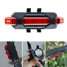 Portable USB Rechargeable Bike Bicycle Tail Rear Safety Warning Light Taillight  Lamp Super Bright ALI88 2024 - buy cheap