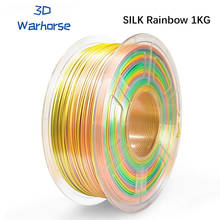 3D Printer Silk Rainbow pla Filament 1kg Spool 1.75 mm Shiny Colorful Dimensional Accuracy +/- 0.02 mm 3d Printing Material 2024 - buy cheap