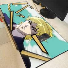 Mousepad gamer de borracha xgz, tamanho 40x90cm/30x60cm, para jogos, com borda de travamento, para jojo bizarre adventure 2024 - compre barato